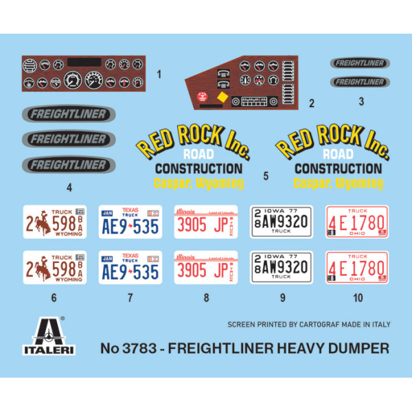 Italeri 1:24 Freightliner Heavy Dumper Truck     IT3783 - Afbeelding 13