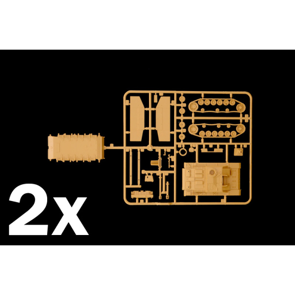 Italeri 1:72 Sturmgeschutz III 2x Fast Assembly kit     IT7522 - Afbeelding 3