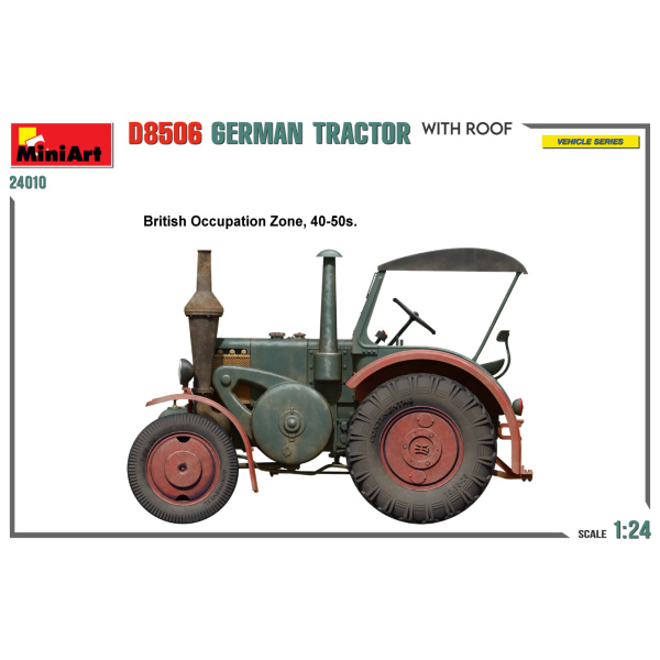 MiniArt 1:24 German Tractor D8506 Whit Roof     MA24010 - Afbeelding 4