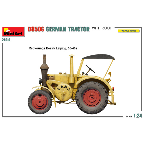 MiniArt 1:24 German Tractor D8506 Whit Roof     MA24010 - Afbeelding 3