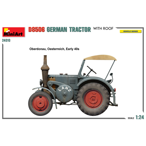 MiniArt 1:24 German Tractor D8506 Whit Roof     MA24010 - Afbeelding 2