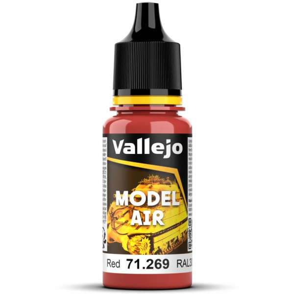 Vallejo Model Air Red RAL 3000 18ml  #VAL71.269