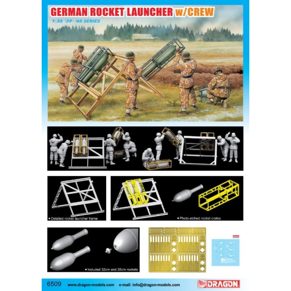 Dragon 1:35 German Rocket Launcher w/Crew     DR6509