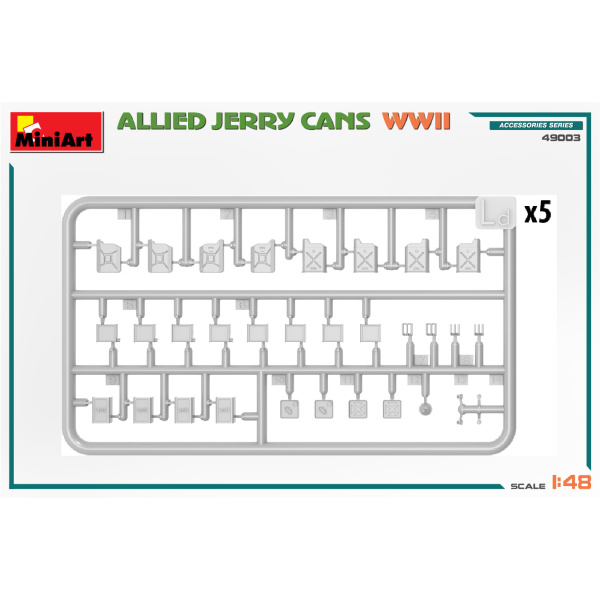 MiniArt 1:48 Allied Jerry Cans WWII     MA49003 - Afbeelding 2