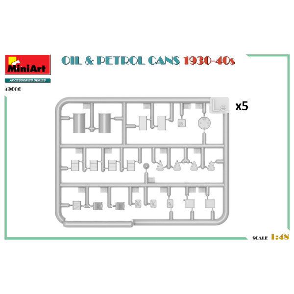 MiniArt 1:48 Oil & Petrol Cans  1930-1940s     MA49006 - Afbeelding 2