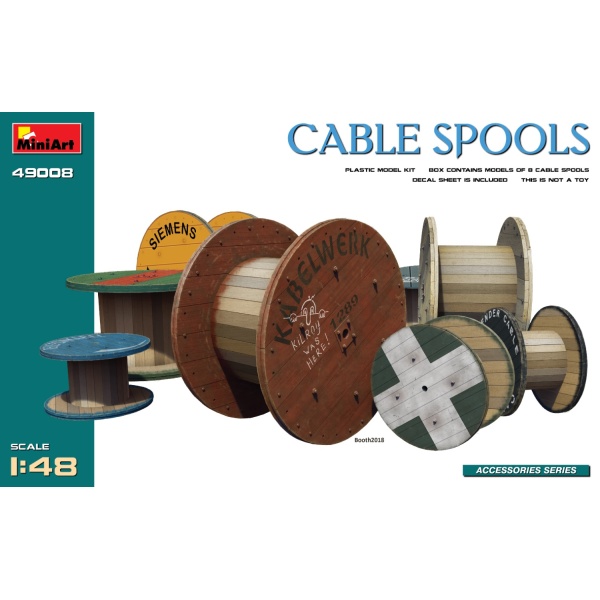 MiniArt 1:48 Cable Spools     MA49008