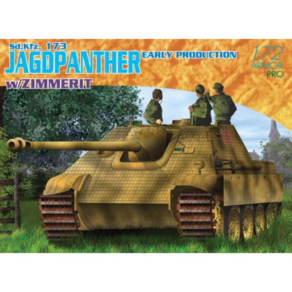 Dragon 1:72 Sd.Kfz.173 Jagdpanther Early Prod. w/ Zimmerit   DR7241