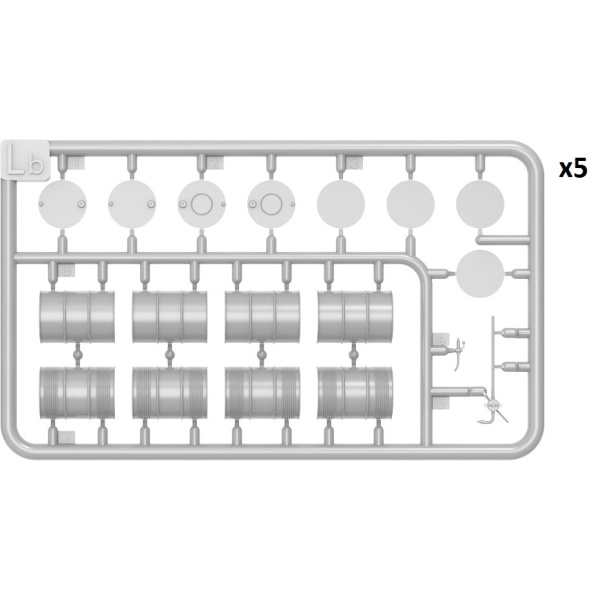 MiniArt 1:48 U.S. Fuel Drums 55 GAL.     MA49001 - Afbeelding 2