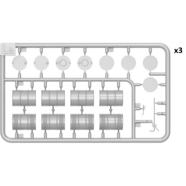 MiniArt 1:48 Fuel & Oil Drums 1930-50s MA49007 - Afbeelding 3