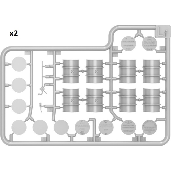 MiniArt 1:48 Fuel & Oil Drums 1930-50s MA49007 - Afbeelding 2