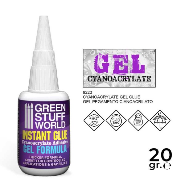 Green Stuff Cyanoacrylate Gel 20gr. GSW9223