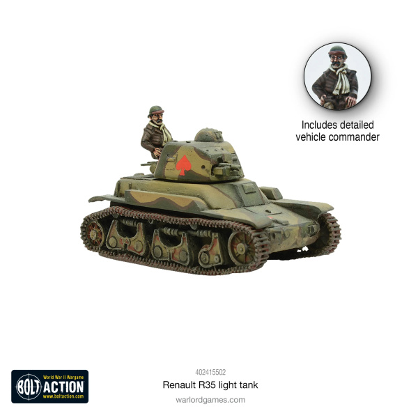 Bolt Action  1:56 Renault R35 Light Tank     402415502 - Afbeelding 2