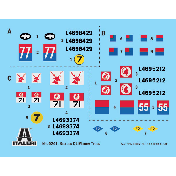 Italeri 1:35 Bedford QL Medium Truck     IT241 - Afbeelding 8