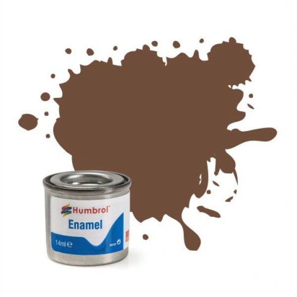 Humbrol Enamel Paint #98 Chocolate Matt 14ml HAA1081