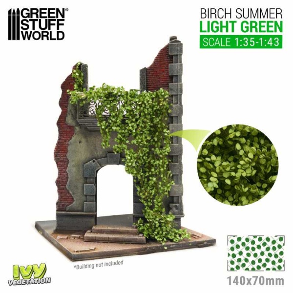 Green Stuff Ivy Foliage - Birch - LIGHT GREEN - Large     GSW4648