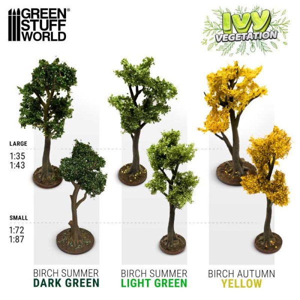 Green Stuff Ivy Foliage - Birch - LIGHT GREEN - Large     GSW4648 - Afbeelding 3