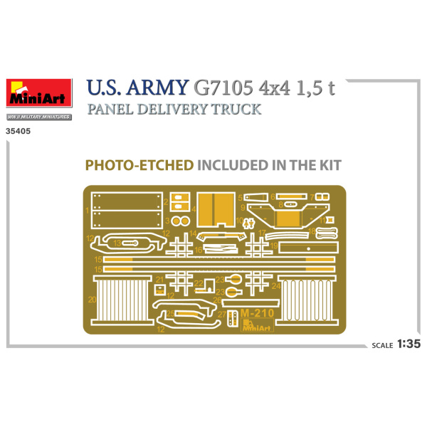 MiniArt 1:35 U.S. Army G7105 4x4 1,5 t Panel Van     MA35405 - Afbeelding 7