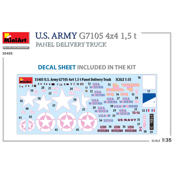 MiniArt 1:35 U.S. Army G7105 4x4 1,5 t Panel Van     MA35405 - Afbeelding 6