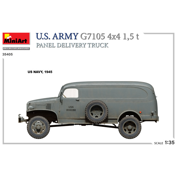 MiniArt 1:35 U.S. Army G7105 4x4 1,5 t Panel Van     MA35405 - Afbeelding 4