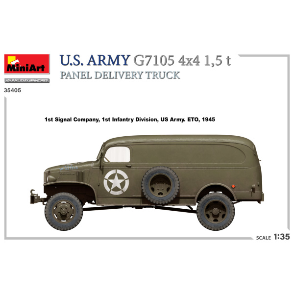 MiniArt 1:35 U.S. Army G7105 4x4 1,5 t Panel Van     MA35405 - Afbeelding 2