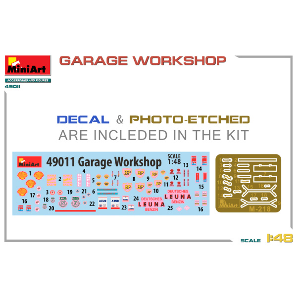 MiniArt 1:48 Garage Workshop  #49011 - Afbeelding 8