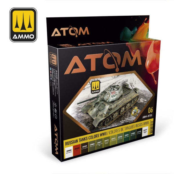 Ammo Mig ATOM Acrylic Colors Set Russian Tanks WWII     MIG20705