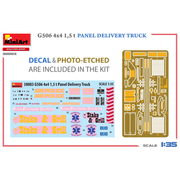 MiniArt 1:35 G506 4x4 1,5 t Panel Delivery Truck     MA38083 - Afbeelding 6