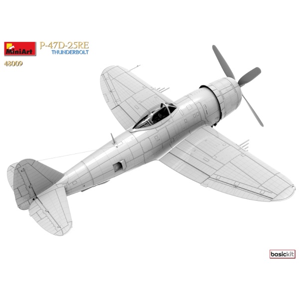 MiniArt 1:48 P-47D 25RE Thunderbolt  Basic Kit    MA48009 - Afbeelding 2