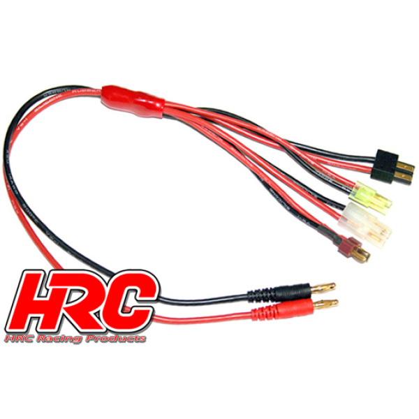 HRC Racing Multi Charging Cable-600mm Tamiya/Mini Tamiya/Traxxas/Dean  #HRC9123