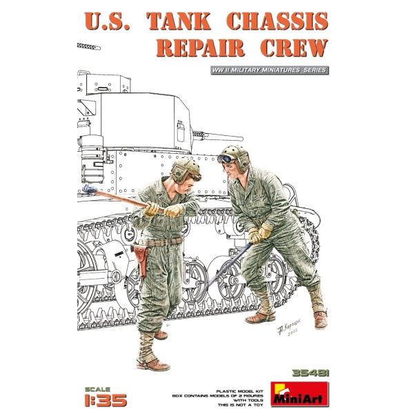 MiniArt 1:35 U.S. Tank Chassis Repair Crew     MA35481