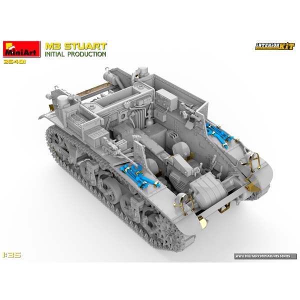 MiniArt 1:35 M3 Stuart Initial Production     MA35401 - Afbeelding 3