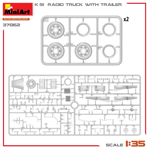 MiniArt 1:35 K-51 Radio Truck whit Trailer     MA37062 - Afbeelding 13