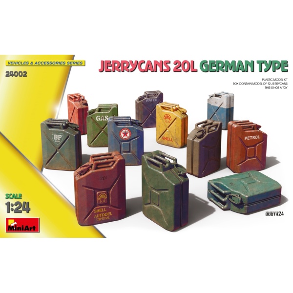 MiniArt 1:24 Jerrycans 20L German Type     MA24001