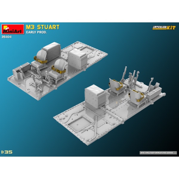 MiniArt 1:35 M3 Stuart Early Prod.  Interior Kit     MA35404 - Afbeelding 8