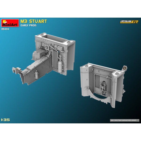 MiniArt 1:35 M3 Stuart Early Prod.  Interior Kit     MA35404 - Afbeelding 9