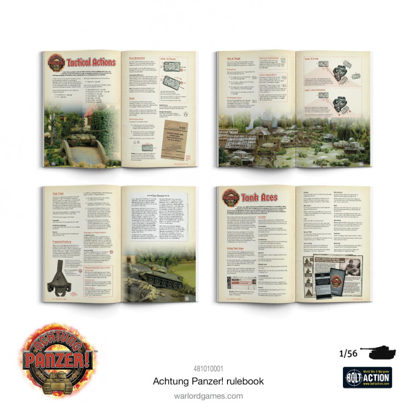 Bolt Action Auchtung,Panzer! Rulebook A4 Softback     481010001 - Afbeelding 2