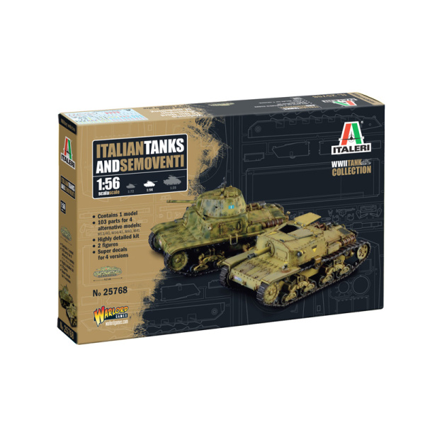 Italeri 1:56 Italian Tanks & Semoventi     IT25768