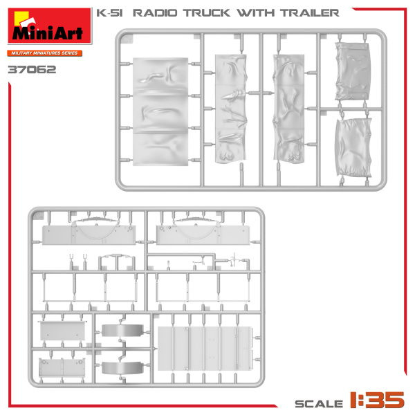 MiniArt 1:35 K-51 Radio Truck whit Trailer     MA37062 - Afbeelding 8