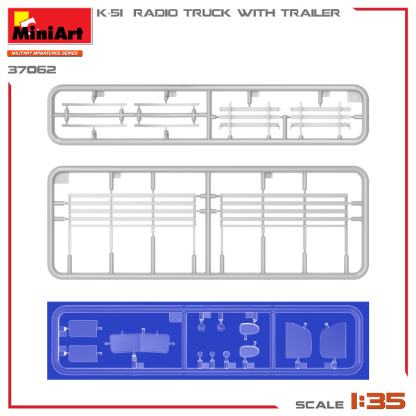 MiniArt 1:35 K-51 Radio Truck whit Trailer     MA37062 - Afbeelding 7