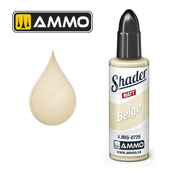 Ammo Mig Matt Shader Beige  10ml     MIG-0729