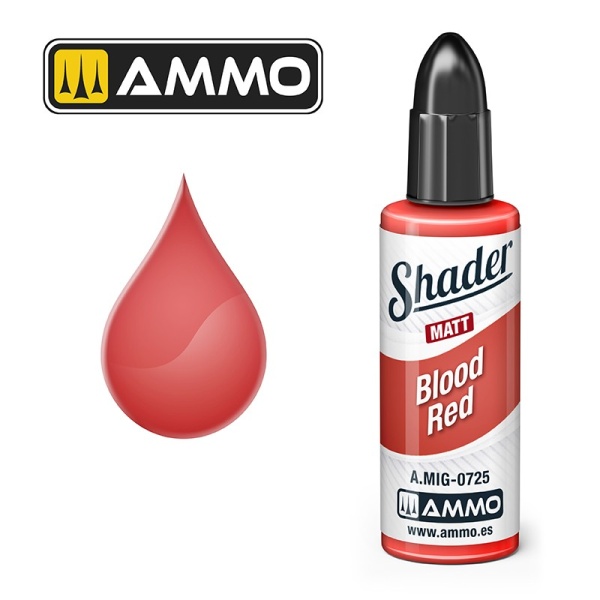 Ammo Mig Matt Shader Blood Red  10ml  #MIG0725