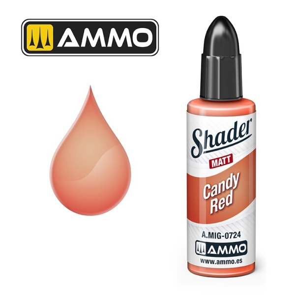 Ammo Mig Matt Shader Candy Red  10ml     MIG-0724