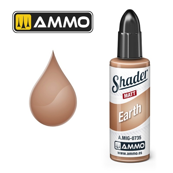 Ammo Mig Matt Shader Earth  10ml     MIG-0735