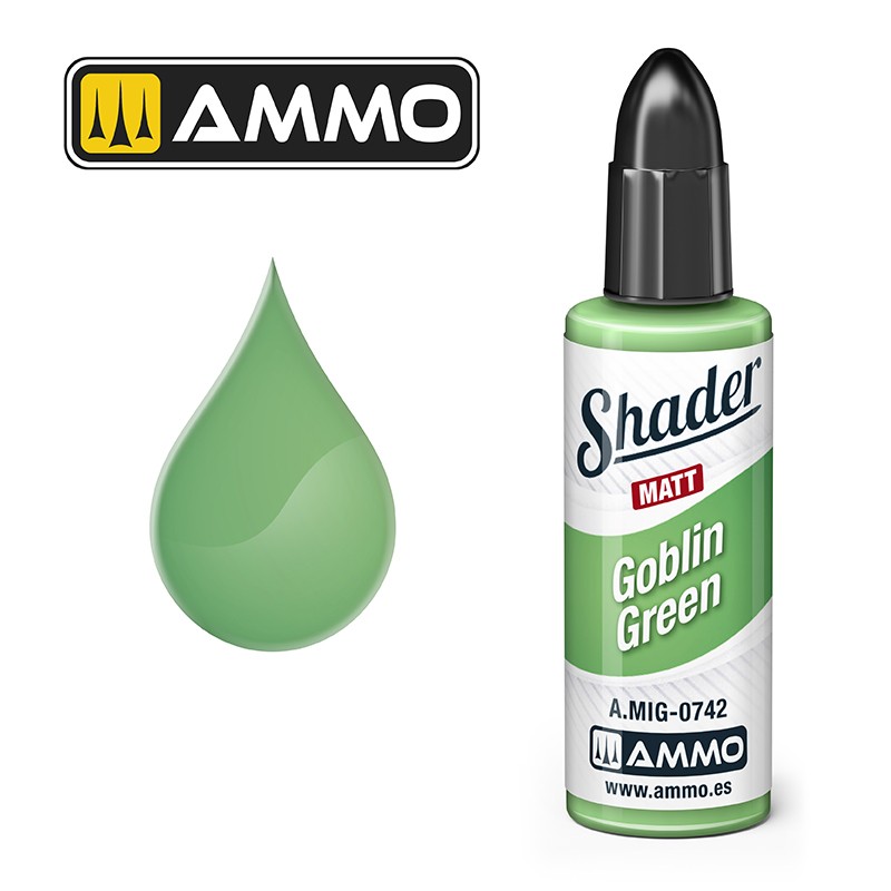 Ammo Mig Matt Shader Goblin Green 10ml MIG-0742