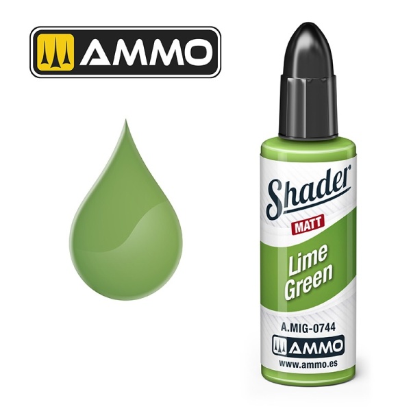 Ammo Mig Matt Shader Lime Green  10ml     MIG-0744