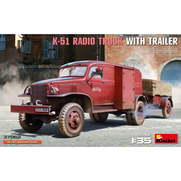 MiniArt 1:35 K-51 Radio Truck whit Trailer     MA37062