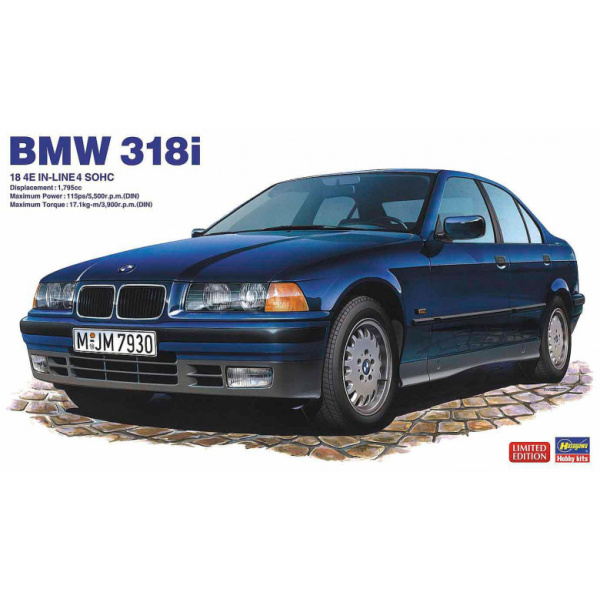 Hasegawa 1:24 BMW 318i  18 4E In-Line 4 SOHC    HA20320