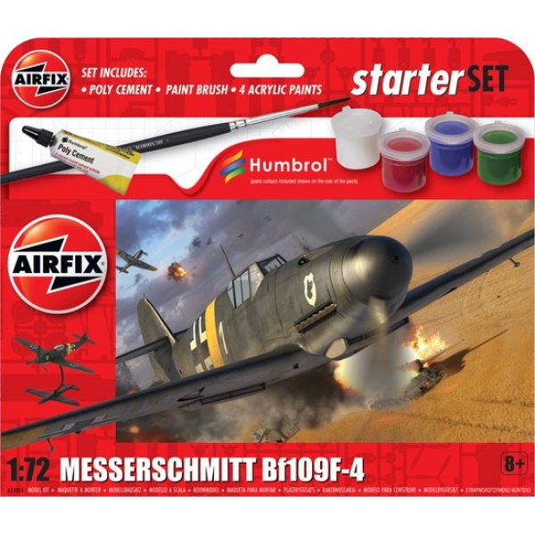 Airfix 1:72 Starterset Messerschmitt Bf109F-4     AF55014