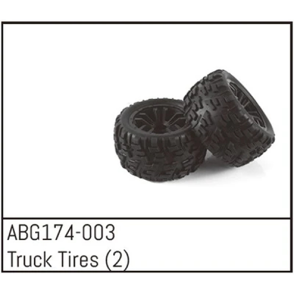 Absima 1:14 Truck Tires (2)     ABG174-003