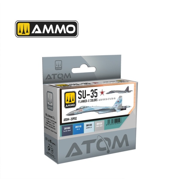 Ammo ATOM Acrylics Color Set  Flanker-E-Colors  4x20ml  #MIG20902